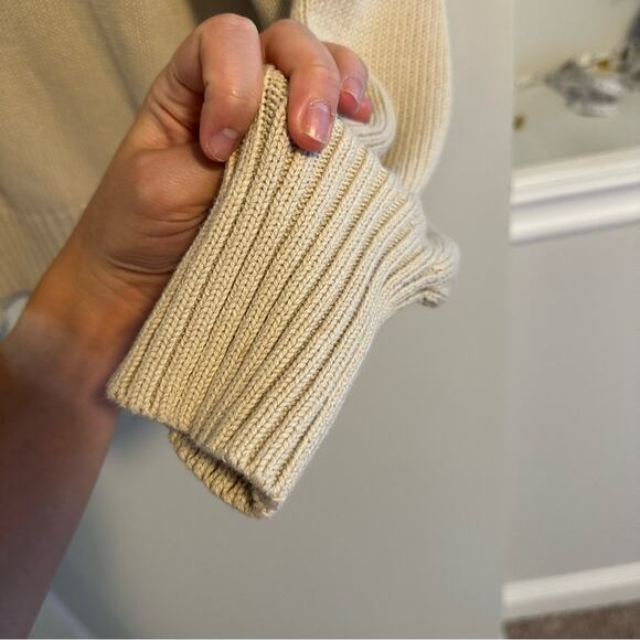 Lucky Brand Cream Bauble Sweater Medium - Picture 5 of 15